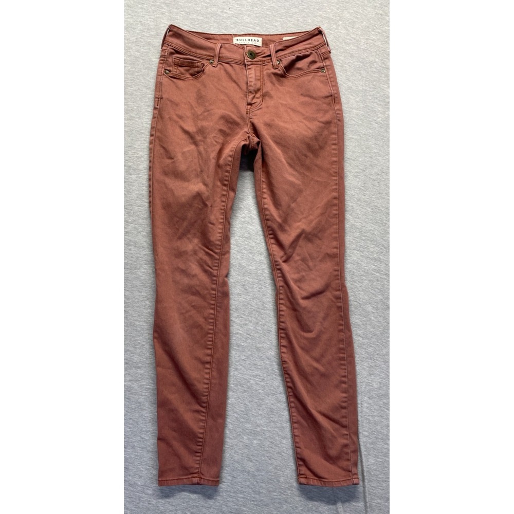 Bullhead Denim Co. Jegging Jeans Women 3 Rust Red Denim Skinny Leg Everyday Wear